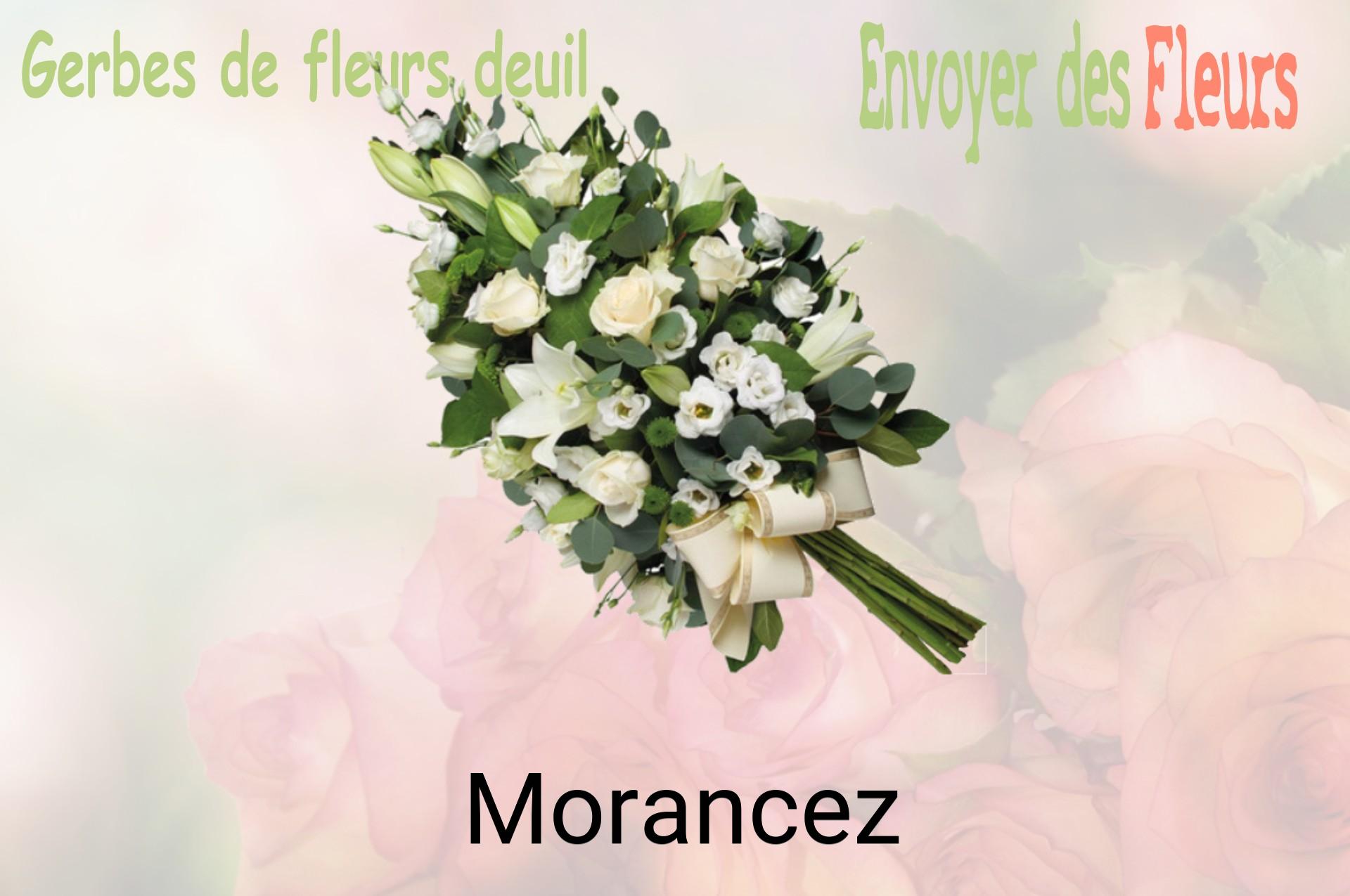 Gerbe de fleurs de deuil livrée à Morancez